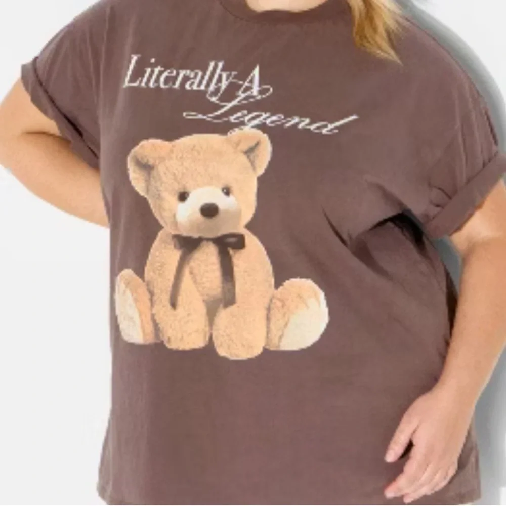 Wild Fable Brown Tee with Graphic Print - Picture 2 of 12